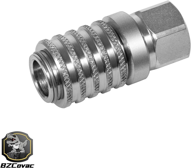 Bzcovac PD242 Quick Couplings for Test Ports and Diagnostic Equipment, 1/4"-18 Female NPTF Thread Size - PD Series - Image 5